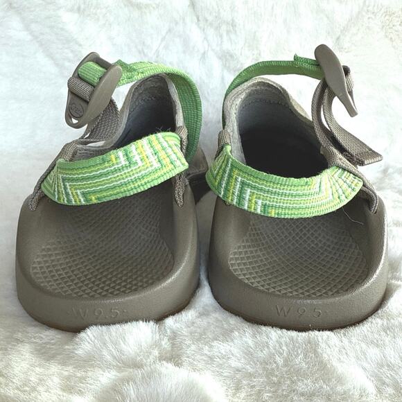 CHACO WomenS ToeCoop Clog Size 9.5 Waterproof Mule Slingback Gray/Green EUC - Picture 9 of 10